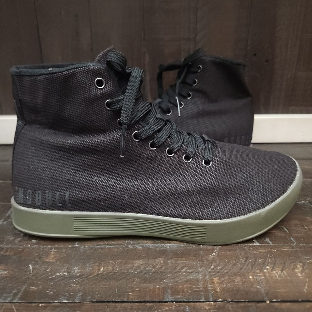 NOBULL Outwork Black High Top Canvas Athletic Sneakers (Men's 7.5 Women's‎ 9)